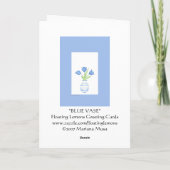 Blue Tulips Card カード (裏面)