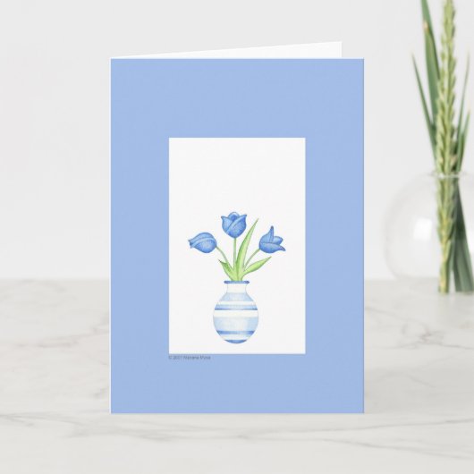 Blue Tulips Card カード (正面)