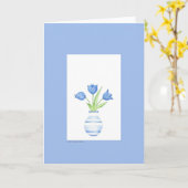 Blue Tulips Card カード (黄色い花)