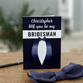 Blue Tuxedoの結婚ブライダルパーティ提案カード 招待状