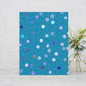 Blue Twisty Polka Dot Spiral 2-Sided Scrap Paper (スタンド正面)