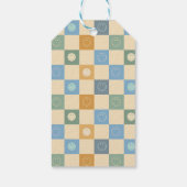 Blue Two Cool Dude Boys Smile 2nd Birthday Favor ギフトタグ (裏面)