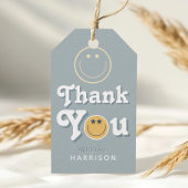 Blue Two Cool Dude Boys Smile 2nd Birthday Favor ギフトタグ