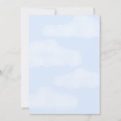 Blue Two Silly Goose 2nd Birthday 招待状 (裏面)