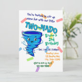 Blue TwoNado, 2nd birthday invitation 招待状 (スタンド正面)