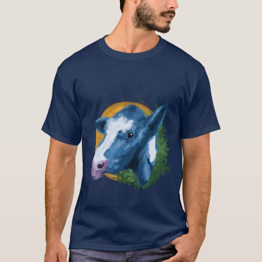 Blue UC Davis Cow Tシャツ (正面)