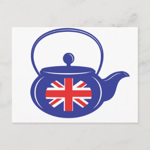 Blue UK Teapotポストカード ポストカード