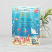 Blue Under the Sea birthday 招待状 (スタンド正面)