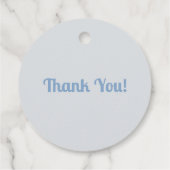 Blue Under the Sea Mermaid Birthday Party フェイバータグ (裏面)