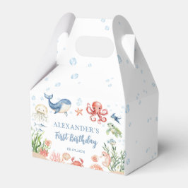 Blue Under The Sea Ocean Animals Birthday フェイバーボックス