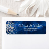 Blue Universe with Silver紙吹雪 ラベル (インサイチュ)