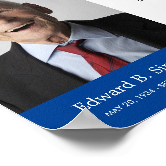 Blue Until We Meet Again Funeral Poem With Photo ポスター (角)