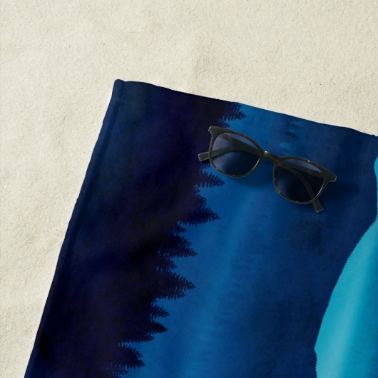 Blue valleys horizon ビーチタオル (インサイチュ)