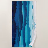 Blue valleys horizon ビーチタオル (正面)