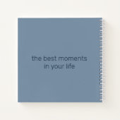 Blue Var01のジャーナル「モーメント」バラ ノートブック (裏面)