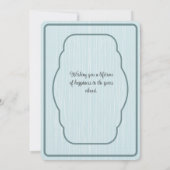 Blue Vase of Pink Apple Blossoms ノートカード (裏面)