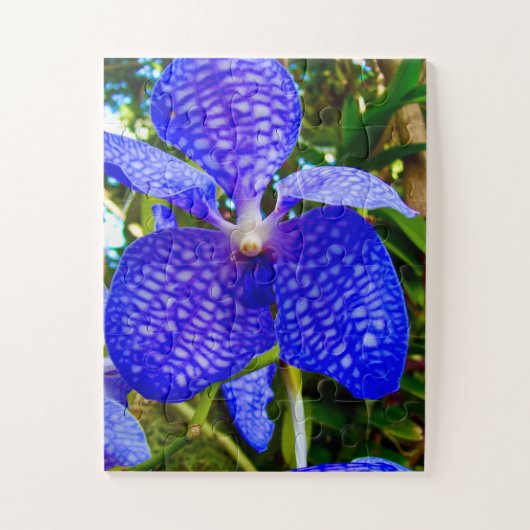 Blue Veins | アルツハイマー認知症啓発 Vanda Orchid ジグソーパズル (縦)