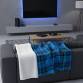 Blue Vichy Check Polar Fleece Blanket フリースブランケット