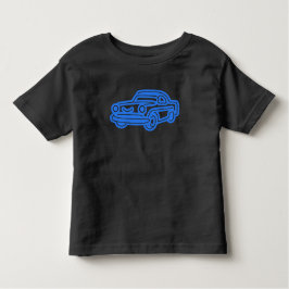 Blue Vintage Car Illustration トドラーTシャツ
