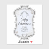 Blue Vintage Cosmetic Lotion Jar Bottle  シール (シート)