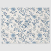 Blue Vintage Floral Pattern 薄葉紙 (正面)