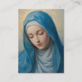 Blue VIrgin Mary Memorial Card コーリングカード (正面)