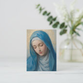 Blue VIrgin Mary Memorial Card コーリングカード (スタンド正面)