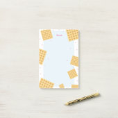 Blue Waffles Post it Notes ポストイット (デスク上)