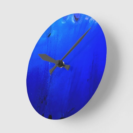 Blue Wall Clock ラウンド壁時計 (傾斜)