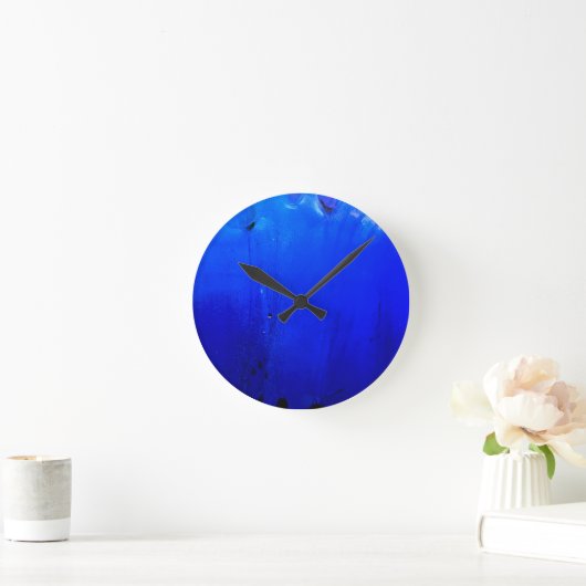 Blue Wall Clock ラウンド壁時計 (ホーム)