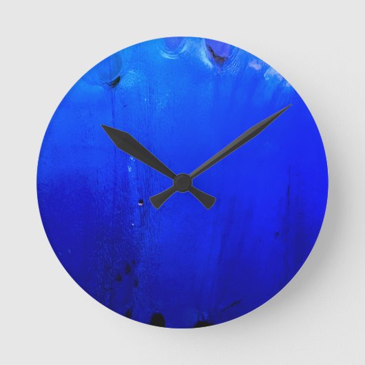 Blue Wall Clock ラウンド壁時計 (正面)