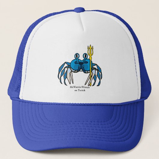 Blue Warrior Crab, MeWarriorWoman on Twitch キャップ (正面)