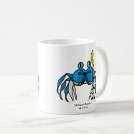 Blue Warrior Crab, MeWarriorWoman on Twitch コーヒーマグカップ
