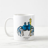 Blue Warrior Crab, MeWarriorWoman on Twitch コーヒーマグカップ (左)