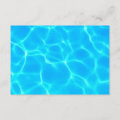 Blue Water Beach & Destination Wedding Ocean Theme エンクロージャーカード (裏面)