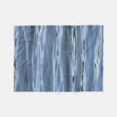 Blue water blanket, wet blanket フリースブランケット (正面(横))