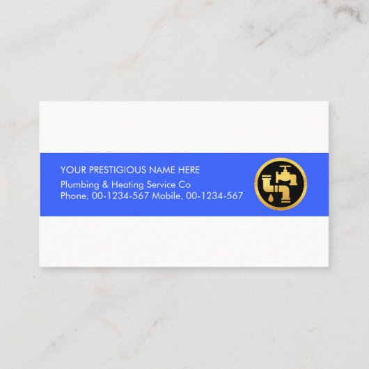 Blue Water Layer Plumbing 名刺 (裏面)