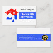 Blue Water Layer Plumbing 名刺 (正面/裏面)