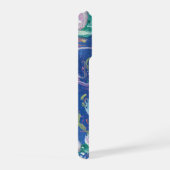 Blue Water Lilies Painting Phone Case iPhoneケース (右側面)