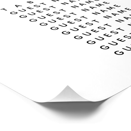 Blue water map elegant wedding seating フォトプリント            (角)