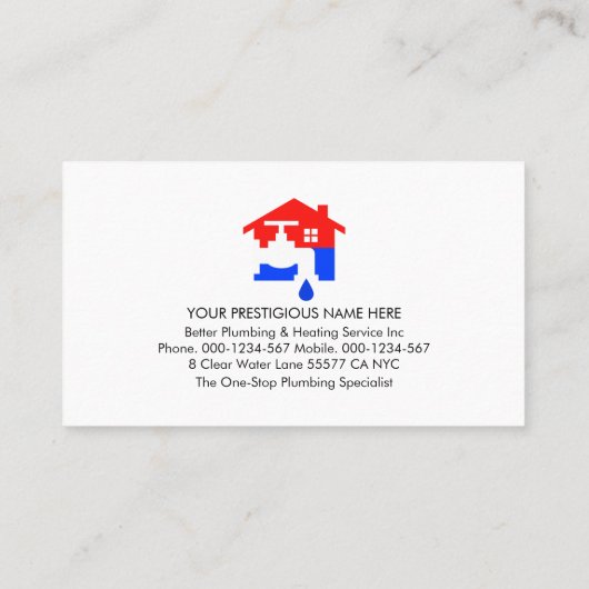 Blue Water Plumber Reflection Layer 名刺 (裏面)