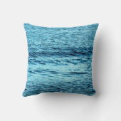 Blue water wave abstract backgroundabstract, aqua, クッション (裏面)