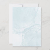 Blue Watercolor セーブザデート (裏面)