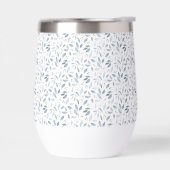 Blue Watercolor Botanical Pattern  (左面)