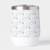 Blue Watercolor Botanical Pattern  (正面)