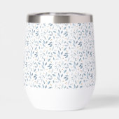 Blue Watercolor Botanical Pattern  (背面)