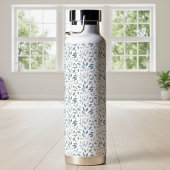 Blue Watercolor Botanical Pattern  ウォーターボトル