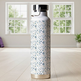 Blue Watercolor Botanical Pattern  ウォーターボトル