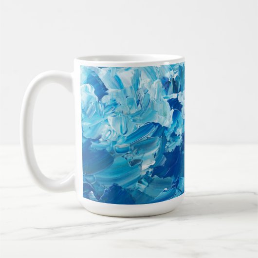 Blue Watercolor Coffee Mug コーヒーマグカップ (左)
