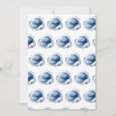 Blue Watercolor Dad's Hat and Sunglasses   招待状 (裏面)